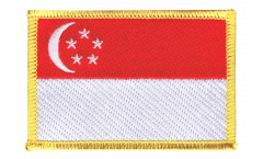 Écusson brodé Singapour - 8 x 6 cm