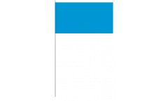 Drapeau en papier Unicolore Bleu - 12 x 24 cm