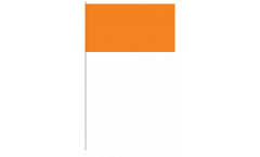 Drapeau en papier Unicolore Orange - 12 x 24 cm
