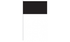 Drapeau en papier Unicolore Noir - 12 x 24 cm