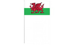 Drapeau en papier Pays de Galles - 12 x 24 cm