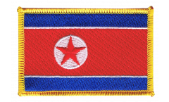 Écusson brodé Corée du Nord - 8 x 6 cm