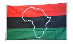 Drapeau de balcon Afro-Américain UNIA avec carte de l'afrique - 90 x 150 cm
