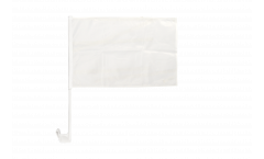 Drapeau de voiture Blanc - 30 x 40 cm