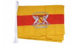 Guirlande Allemagne Grand-Duché-Bade avec Blason 2 - 30 x 45 cm