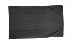 Drapeau de balcon Unicolore Noir - 90 x 150 cm