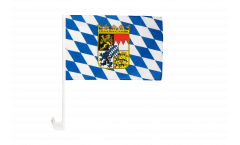 Drapeau de voiture Allemagne Bavière avec blason - 30 x 40 cm