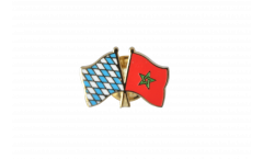 Pin's épinglette de l'amitié Bavière - Maroc - 22 mm