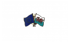 Pin's épinglette de l'amitié Europe - Pays de Galles - 22 mm