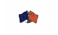 Pin's épinglette de l'amitié Europe - Chine - 22 mm