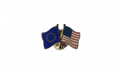 Pin's épinglette de l'amitié Europe - USA - 22 mm