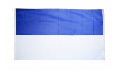 Drapeau de balcon Blanc-Bleu - 90 x 150 cm