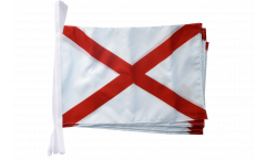 Guirlande Royaume-Uni Croix de Saint Patrick - 30 x 45 cm