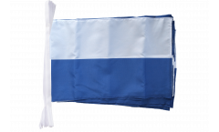 Guirlande Bande blanche bleue - 30 x 45 cm