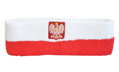 Bandeau de transpiration Pologne avec aigle - 6 x 21 cm