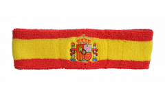 Bandeau de transpiration Espagne avec blason - 6 x 21 cm
