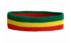 Bandeau de transpiration Éthiopie sans blason, Rasta - 6 x 21 cm