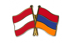 Pin's épinglette de l'amitié Autriche - Arménie - 22 mm