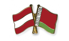 Pin's épinglette de l'amitié Autriche - Biélorussie - 22 mm