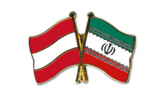 Pin's épinglette de l'amitié Autriche - Iran - 22 mm