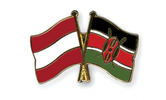 Pin's épinglette de l'amitié Autriche - Kenya - 22 mm