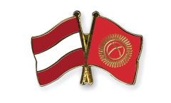 Pin's épinglette de l'amitié Autriche - Kirghizistan - 22 mm