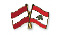 Pin's épinglette de l'amitié Autriche - Liban - 22 mm