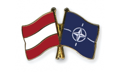 Pin's épinglette de l'amitié Autriche - OTAN - 22 mm