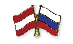 Pin's épinglette de l'amitié Autriche - Russie - 22 mm