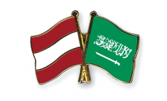 Pin's épinglette de l'amitié Autriche - Arabie Saoudite - 22 mm