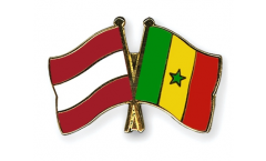 Pin's épinglette de l'amitié Autriche - Sénégal - 22 mm
