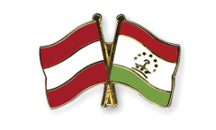 Pin's épinglette de l'amitié Autriche - Tadjikistan - 22 mm
