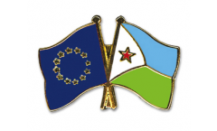 Pin's épinglette de l'amitié Europe - Dschibuti - 22 mm