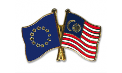 Pin's épinglette de l'amitié Europe - Malaysia - 22 mm
