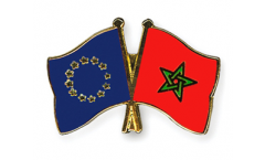 Pin's épinglette de l'amitié Europe - Marokko - 22 mm