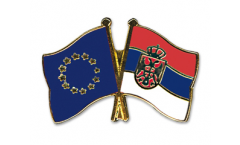 Pin's épinglette de l'amitié Europe - Serbien mit Wappen - 22 mm