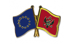 Pin's épinglette de l'amitié Europe - Montenegro - 22 mm
