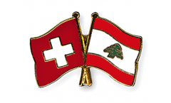 Pin's épinglette de l'amitié Suisse - Liban - 22 mm