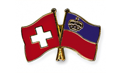 Pin's épinglette de l'amitié Suisse - Liechtenstein - 22 mm