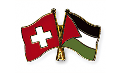 Pin's épinglette de l'amitié Suisse - Palestine - 22 mm