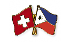 Pin's épinglette de l'amitié Suisse - Philippines - 22 mm