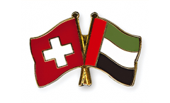 Pin's épinglette de l'amitié Suisse - Émirats Arabes Unis - 22 mm