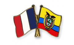 Pin's épinglette de l'amitié France - Équateur - 22 mm