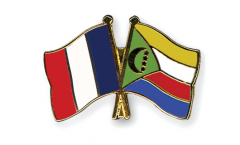 Pin's épinglette de l'amitié France - Comores - 22 mm