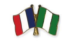 Pin's épinglette de l'amitié France - Nigeria - 22 mm