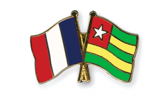 Pin's épinglette de l'amitié France - Togo - 22 mm