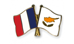 Pin's épinglette de l'amitié France - Chypre - 22 mm