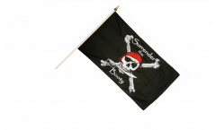 Drapeau Pirate Surrender the Booty sur hampe