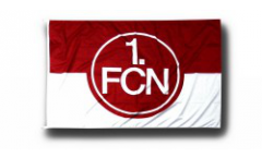 Drapeau 1. FC Nürnberg Logo rouge-blanc - 100 x 150 cm
