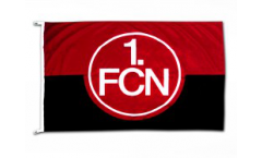 Drapeau 1. FC Nürnberg Logo rouge-noire - 100 x 150 cm